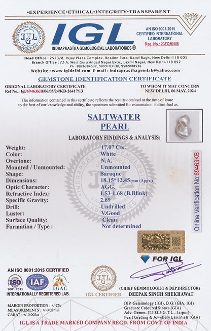 Venezuela Pearl (Moti) 17.07 Carats