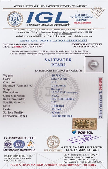 Venezuela Pearl (Moti) 10.76 Carats