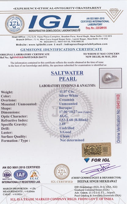 Venezuela Pearl (Moti) 11.07 Carats
