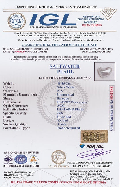 Venezuela Pearl (Moti) 11.86 Carats