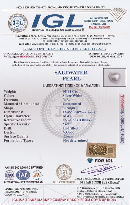Venezuela Pearl (Moti) 5.44 Carats