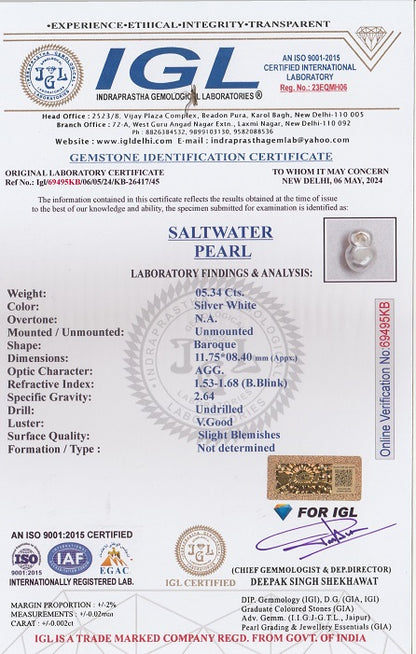 Venezuela Pearl (Moti) 5.34 Carats