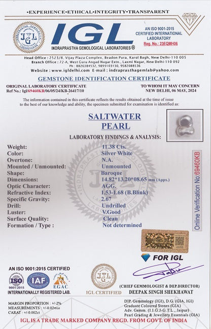 Venezuela Pearl (Moti) 11.38 Carats