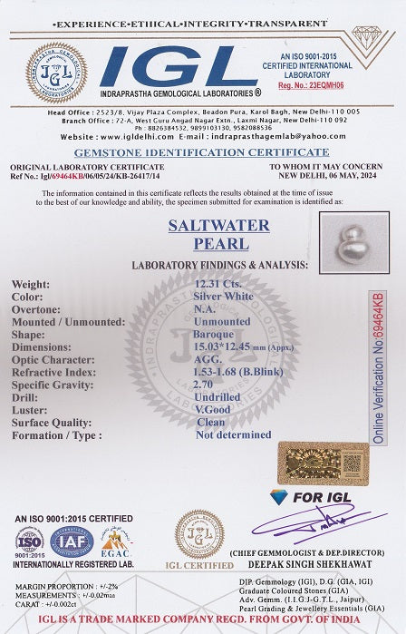 Venezuela Pearl (Moti) 12.31 Carats