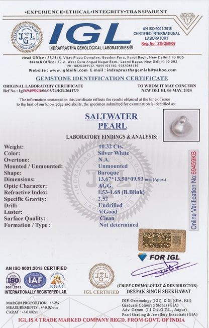 Venezuela Pearl (Moti) 10.32 Carats