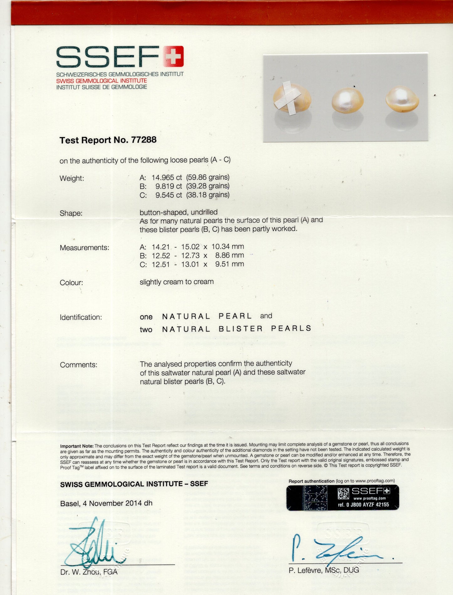 Natural Basra Pearl (Moti) 19.36 Carats