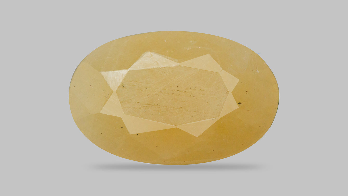 NATURAL YELLOW SAPPHIRE (PUKHRAJ) 7.26 CARATS