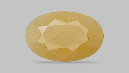 NATURAL YELLOW SAPPHIRE (PUKHRAJ) 7.26 CARATS