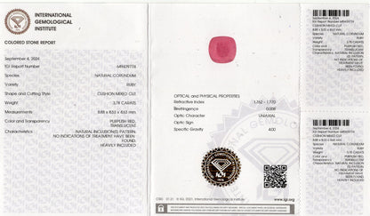 Natural Ruby (Manik) 3.78 Carats