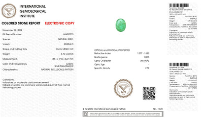 Natural Zambian Emerald (Panna) 5.70 Carats