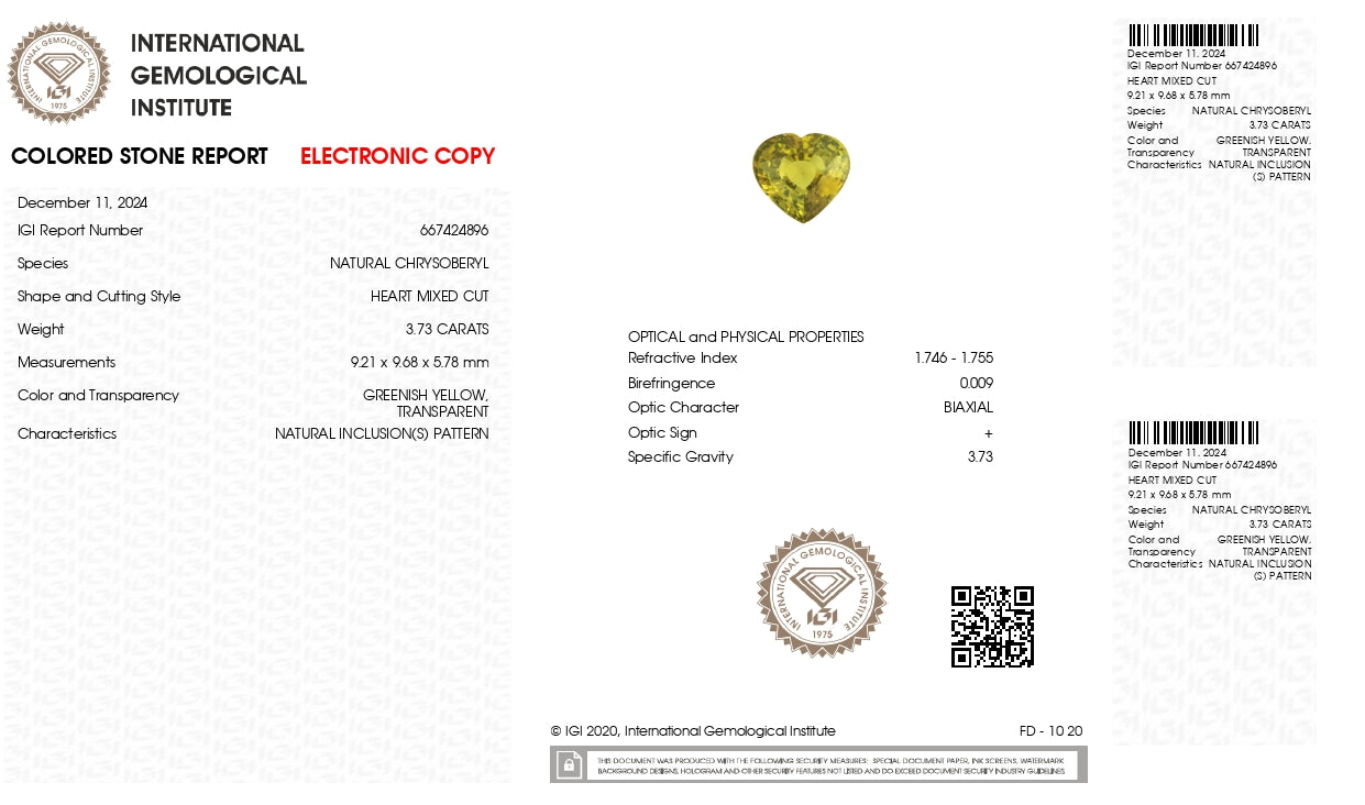 Natural Alexandrite 3.73 Carats