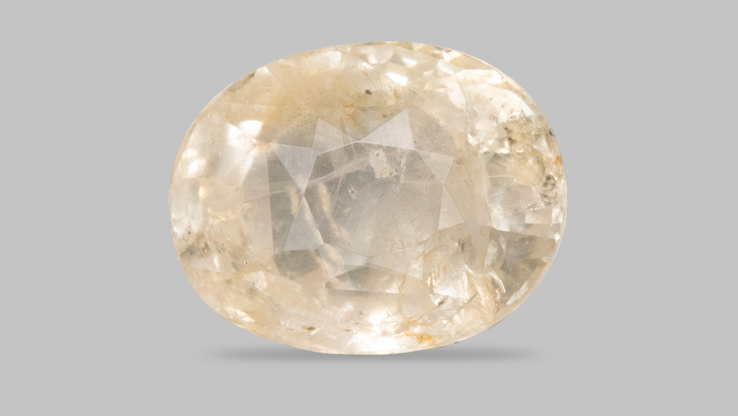 Natural Yellow Sapphire (Pukhraj) 6.46 Carats