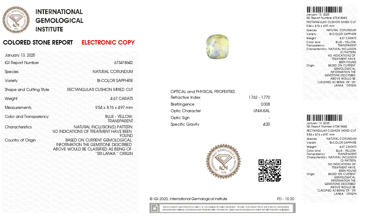 Natural Pitambari 4.67 Carats