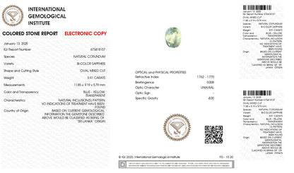 Natural Pitambari 5.91 Carats