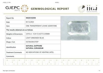 Natural Pitambari 3.91 Carats