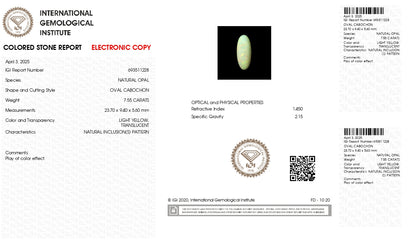 Natural Opal 7.55 Carats