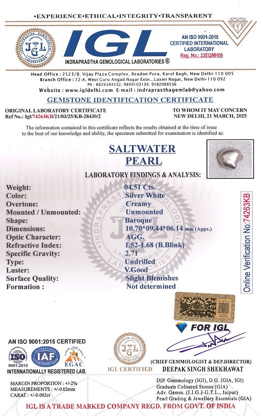 Venezuela Pearl (moti) 4.51 Carats