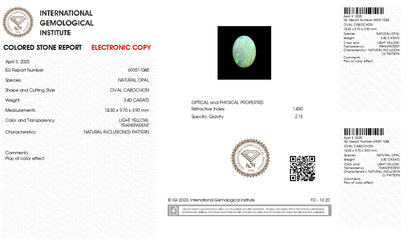 Natural Opal 3.40 Carats