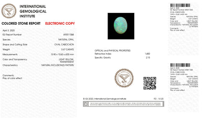 Natural Opal 3.67 Carats