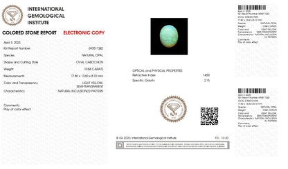 Natural Opal 10.84 Carats