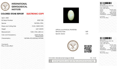 Natural Opal 4.47 Carats