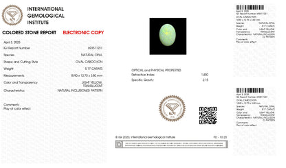 Natural Opal 5.17 Carats