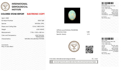 Natural Opal 4.28 Carats