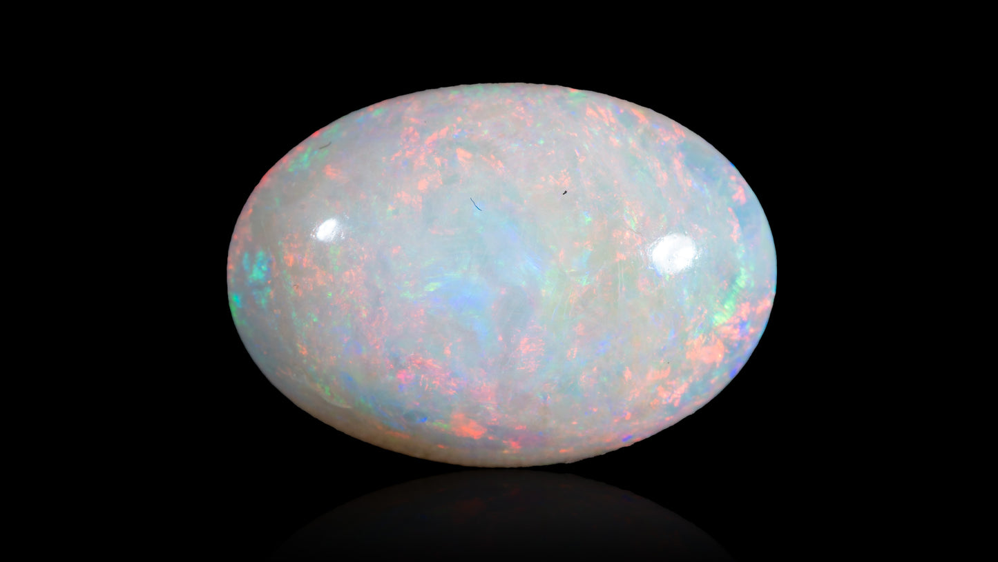 Natural Australian White Fire Opal 6.49 Carats