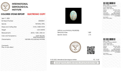 Natural Opal 6.53 Carats