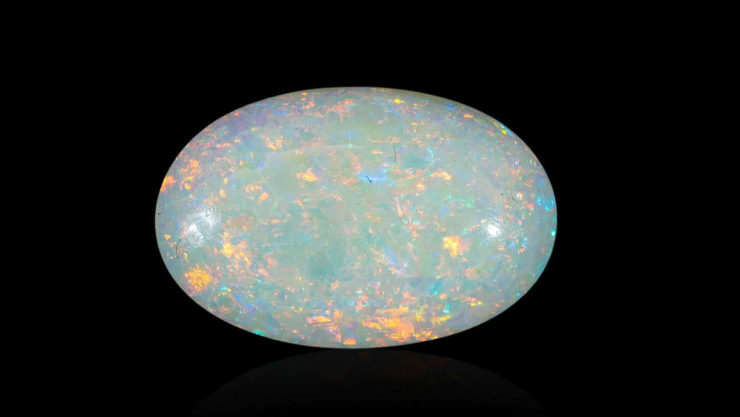 Natural Australian White Fire Opal 4.71 Carats