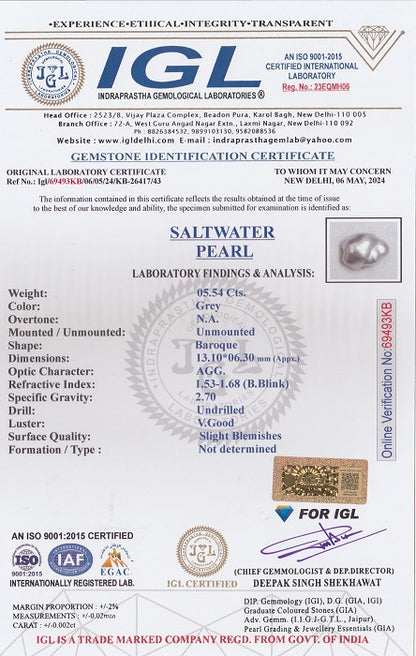 Venezuela Pearl (Moti) 5.54 Carats