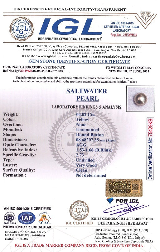 Natural Venezuela Pearl 4.02 Carats