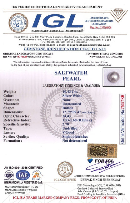 Natural Venezuela Pearl 10.43 Carats