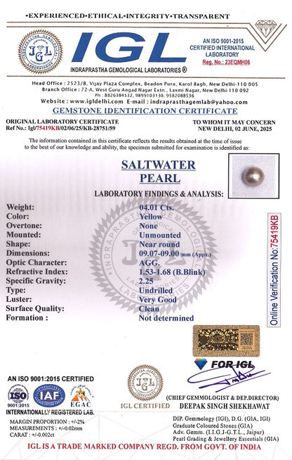 Natural Venezuela Pearl 4.01 Carats