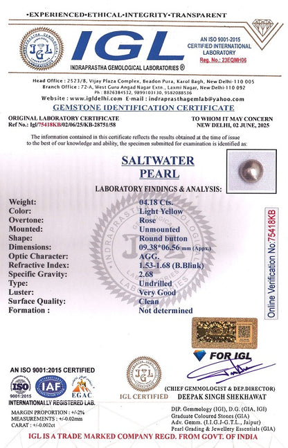 Natural Venezuela Pearl 4.18 Carats