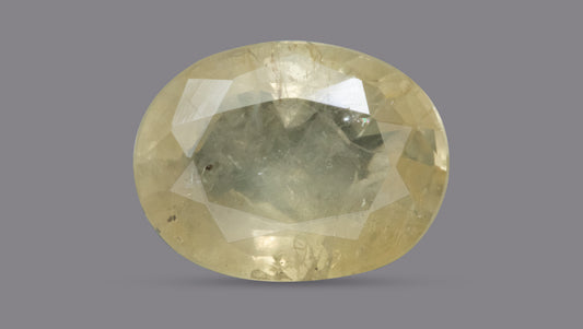 NATURAL YELLOW SAPPHIRE (PUKHRAJ) 6.39 CARATS