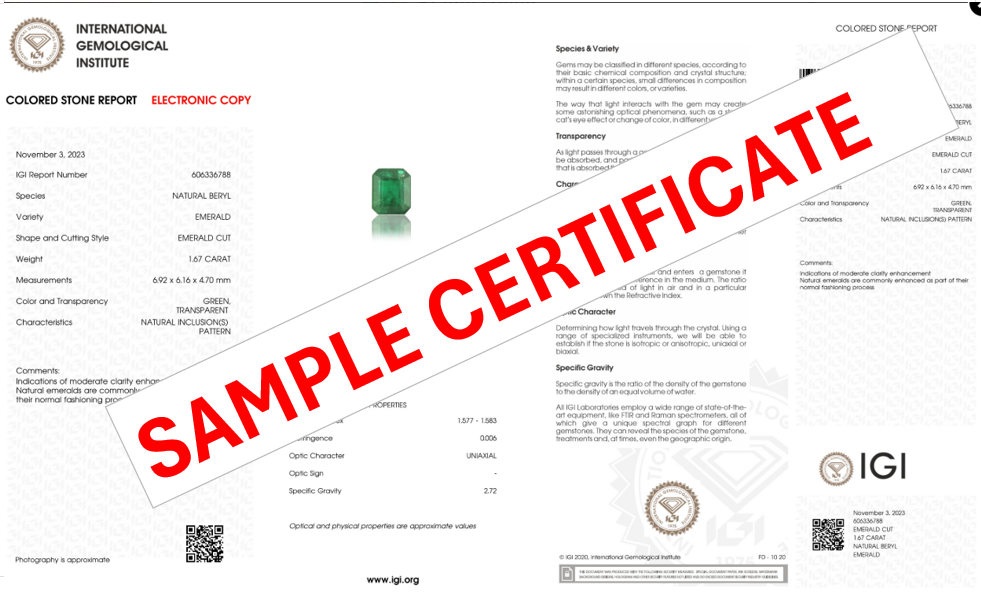 Natural Zambian Emerald (Panna) 3.97 Carats