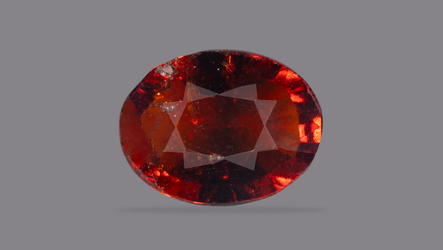 Natural Sri-Lankan Hessonite (Gomed) 6.68 Carats