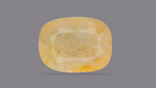 NATURAL YELLOW SAPPHIRE (PUKHRAJ) 6.58 CARATS