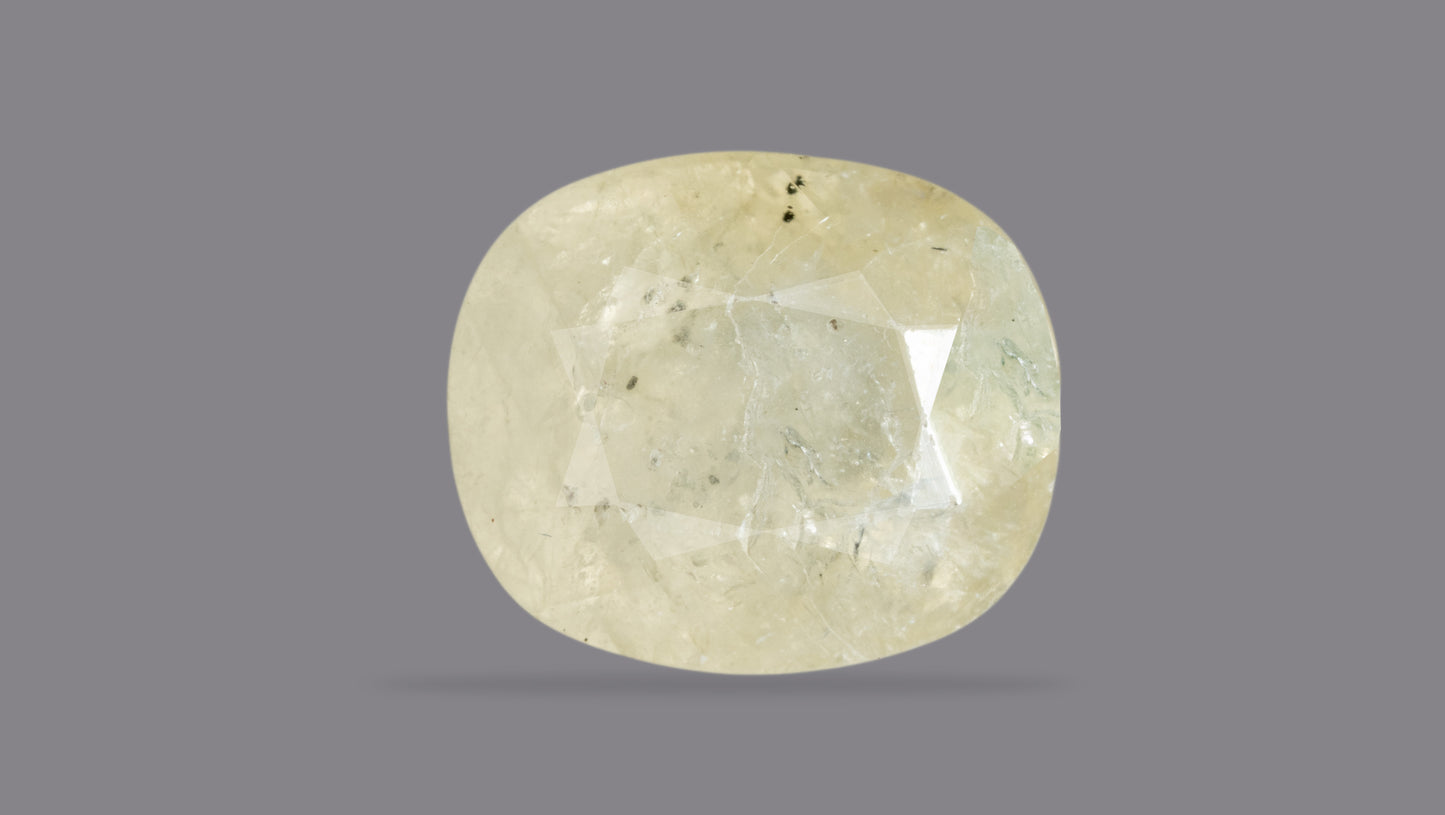NATURAL YELLOW SAPPHIRE (PUKHRAJ) 5.76 CARATS