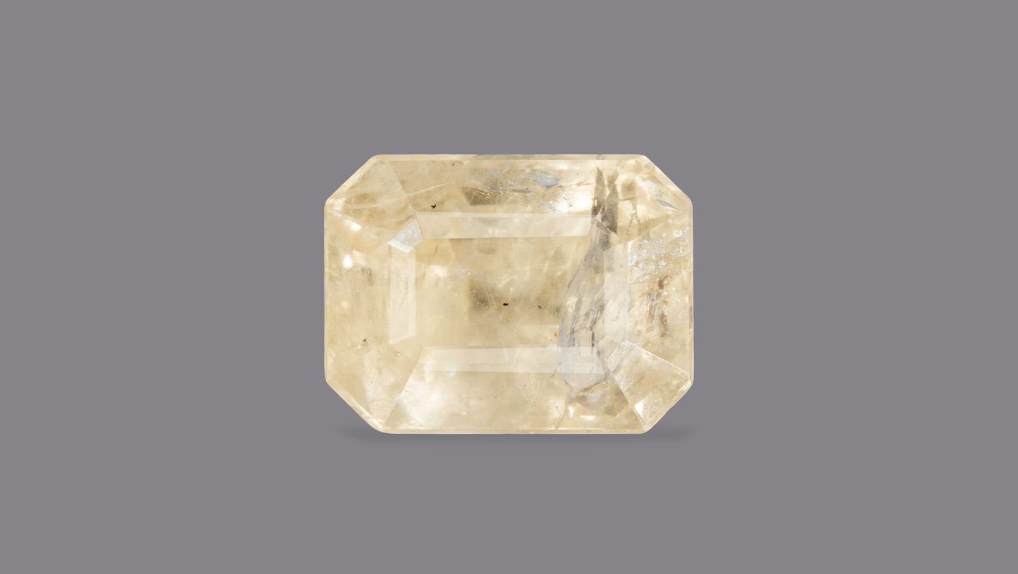 Natural Yellow Sapphire (Pukhraj) 10.10 Carats