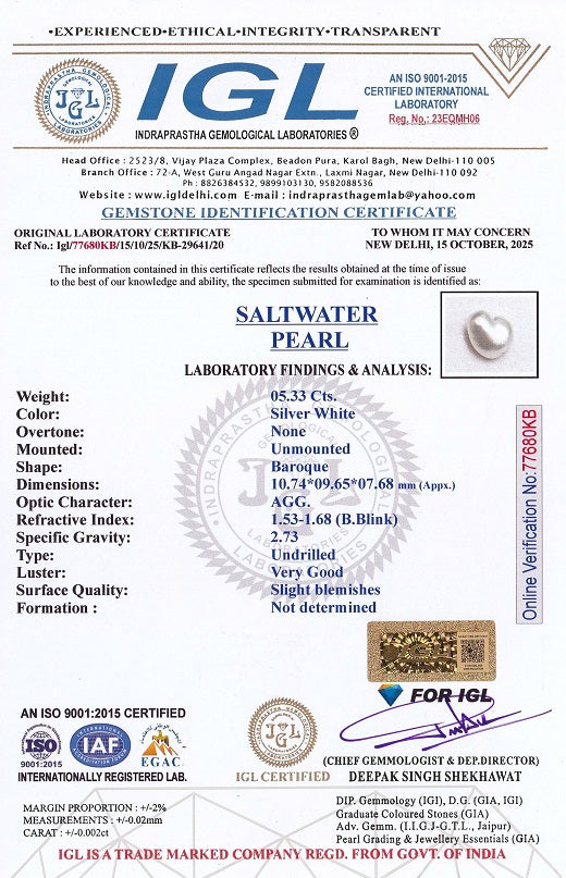 Natural Venezuela Pearl 5.33 Carats