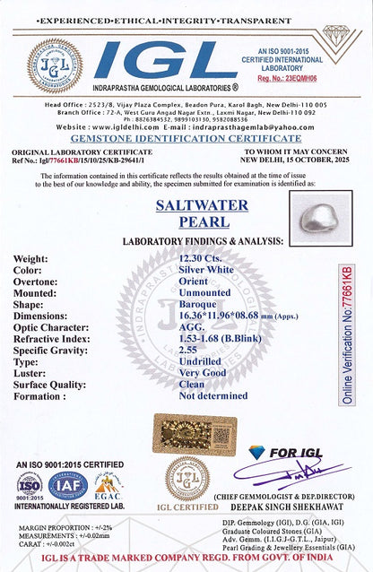 Natural Venezuela Pearl 12.30 Carats