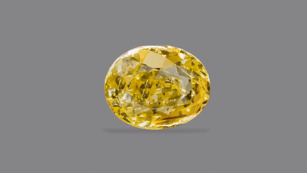 NATURAL YELLOW SAPPHIRE (PUKHRAJ) 3.06 CARATS