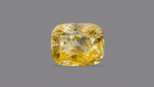 NATURAL YELLOW SAPPHIRE (PUKHRAJ) 6.44 CARAT