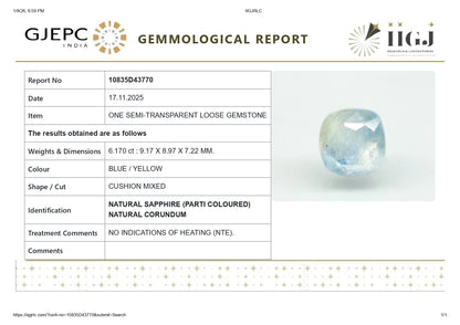 Natural Pitambari 6.17 Carats