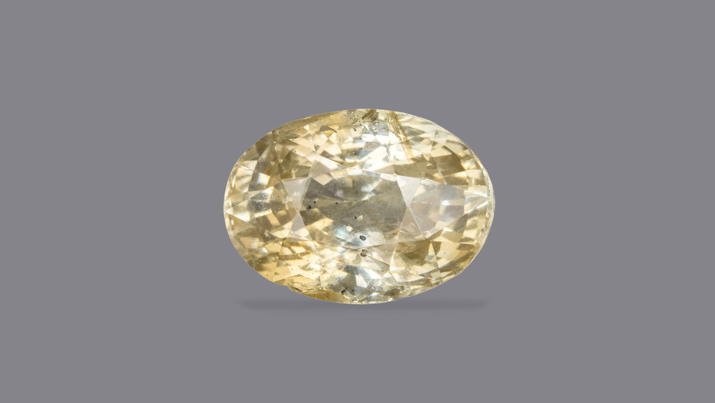 Natural Yellow Sapphire (Pukhraj) 7.89 Carats