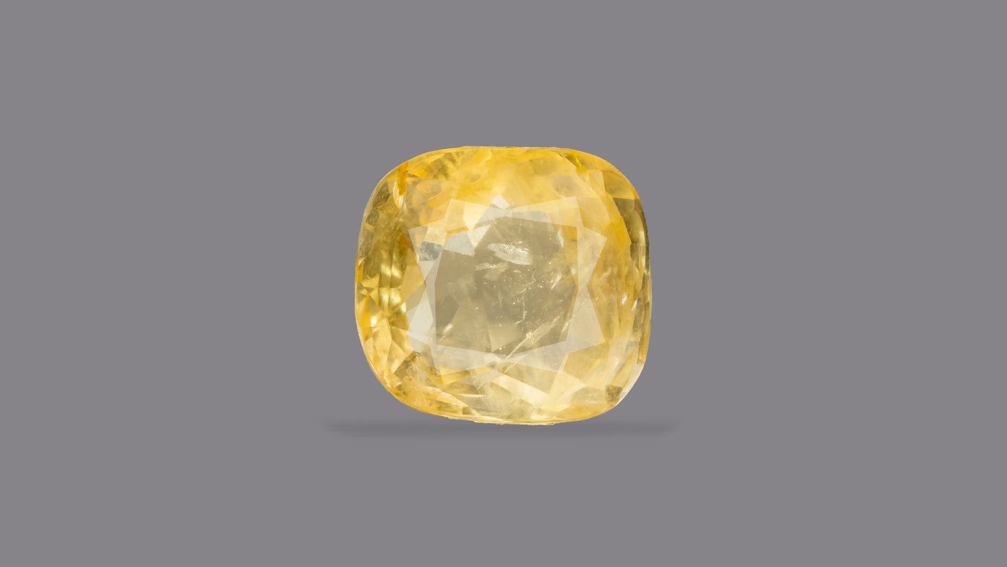 Natural Yellow Sapphire (Pukhraj) 6.40 Carats