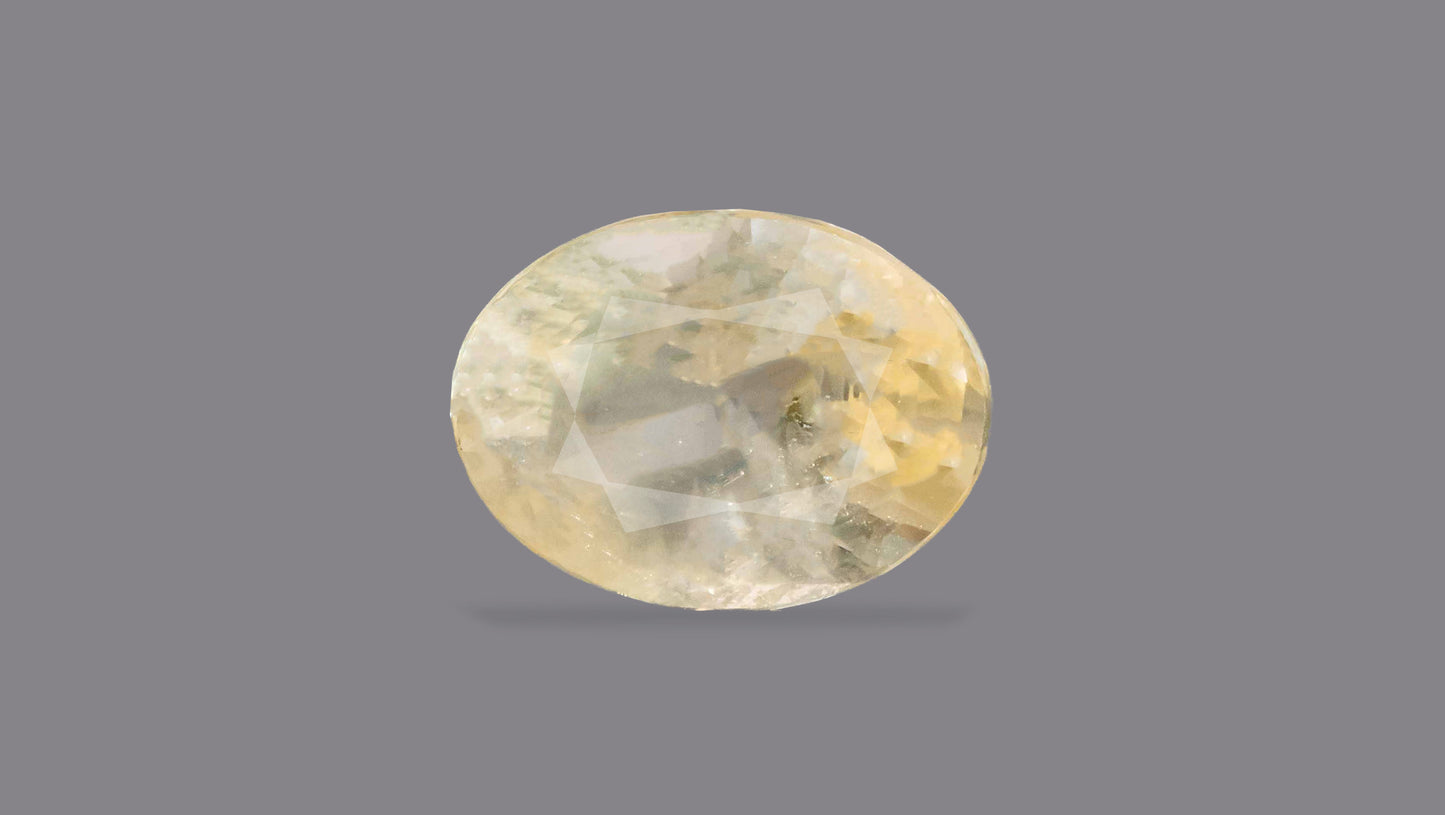 Natural Yellow Sapphire (Pukhraj) 5.69 Carats