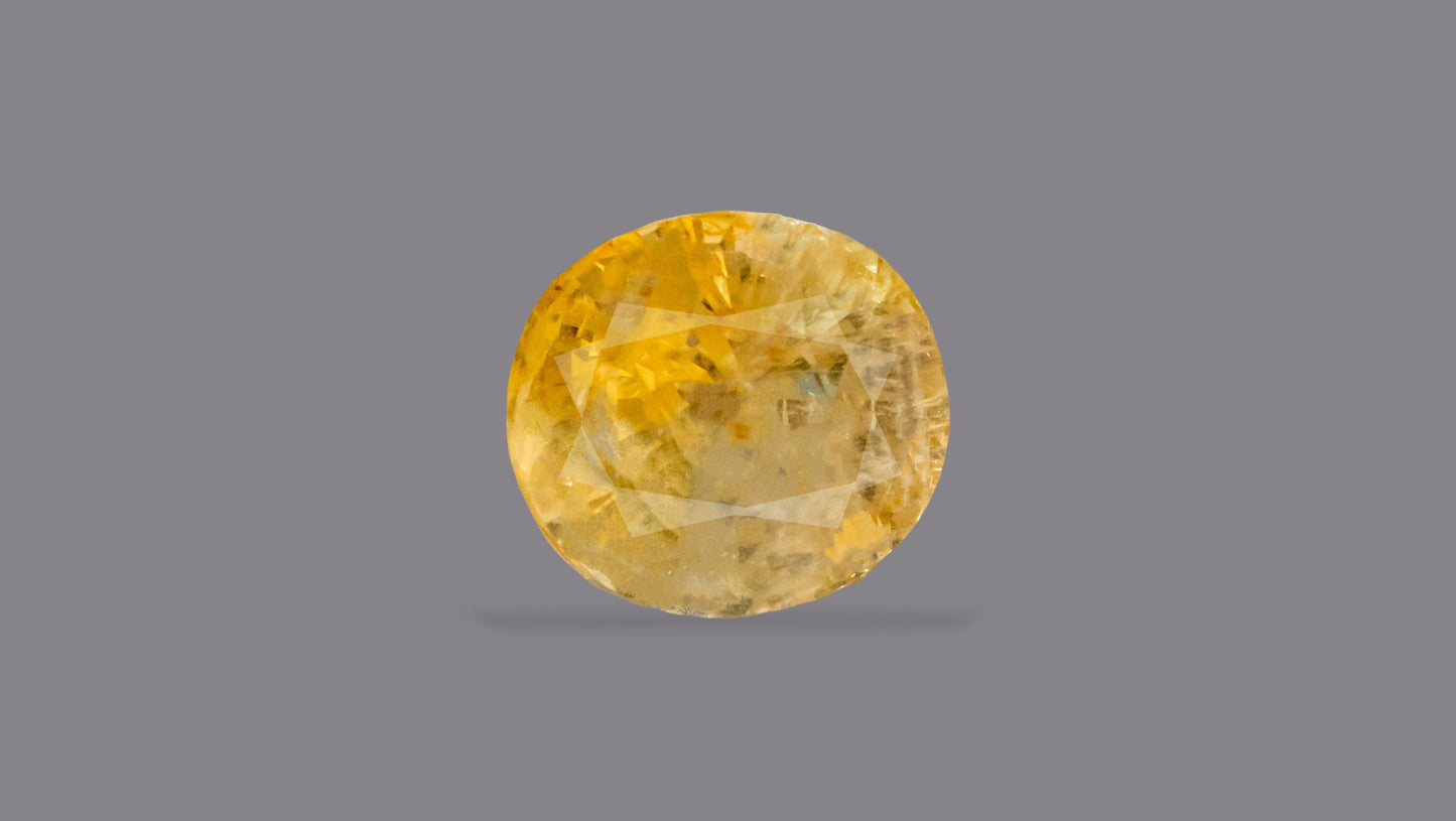 Natural Yellow Sapphire (Pukhraj) 5.25 Carats